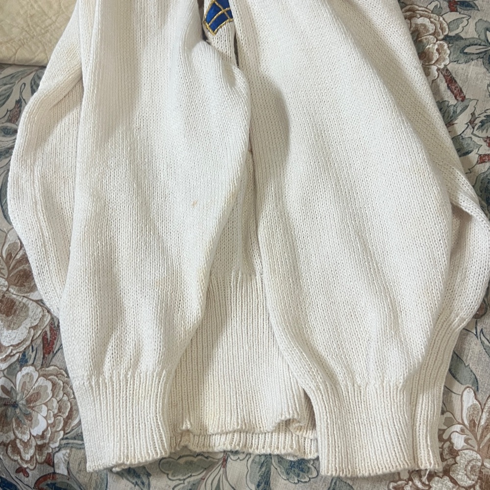 VTG Bonnie Boerer & Co.,Ramie & Soft Cotton Blend,Hot Air Balloon Sweater,Size S - Picture 12 of 12